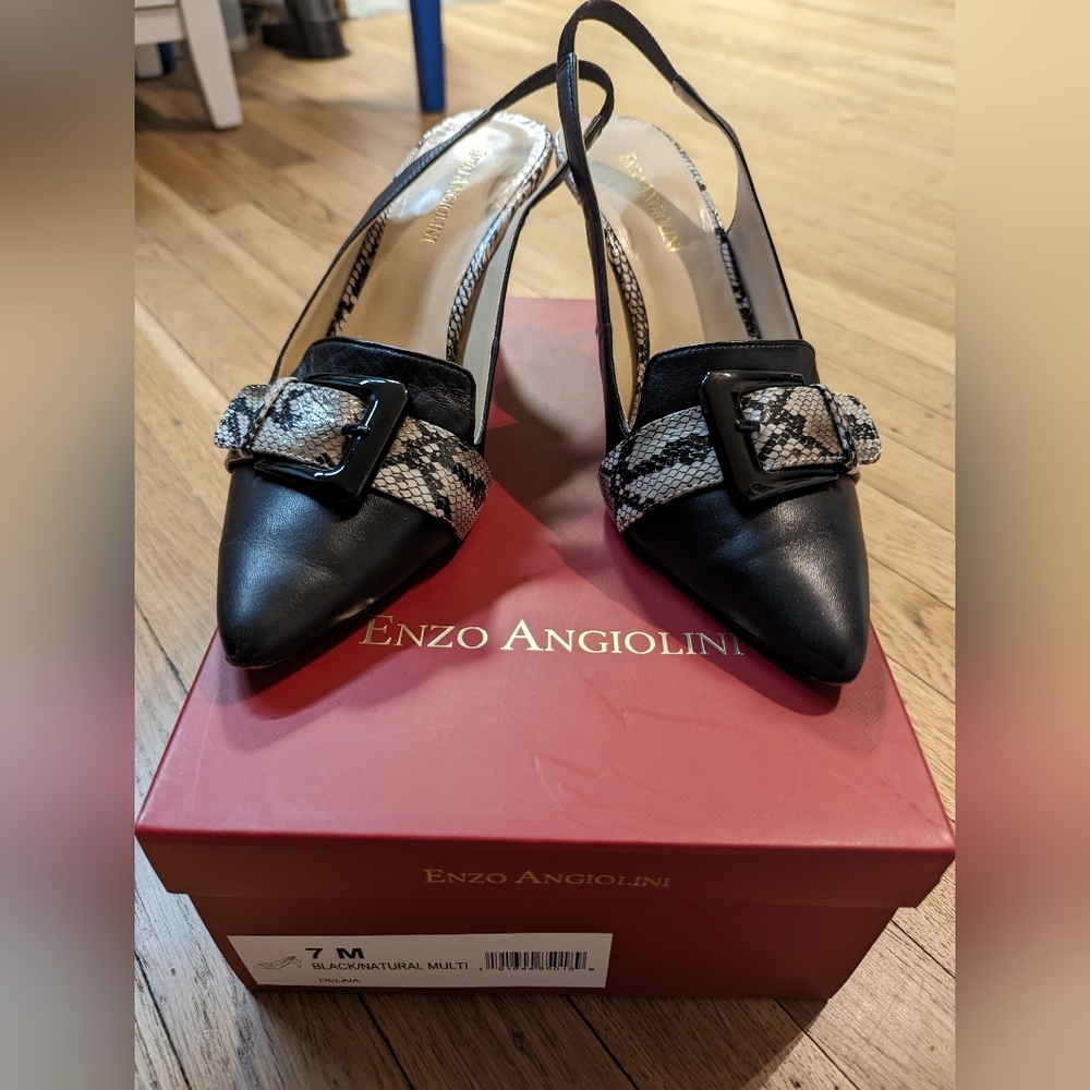 Enzo Angiolini Sling Back Heels